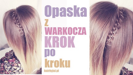 Warkocz opaska krok po kroku