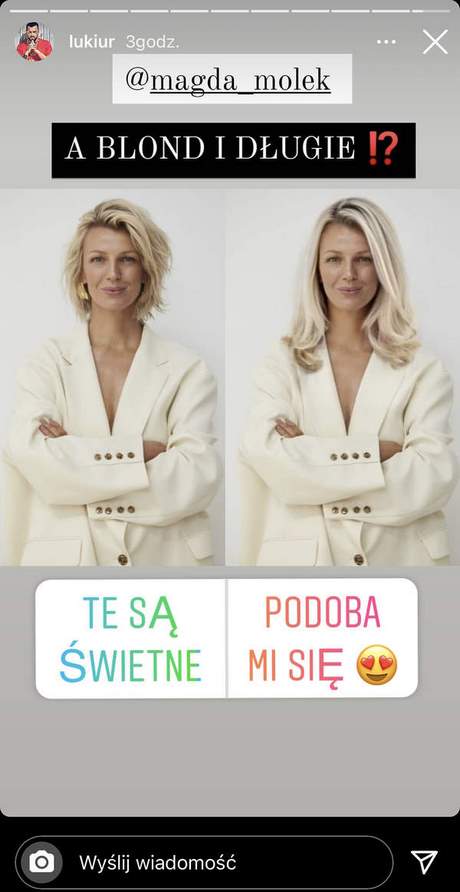 Fryzura magdy mołek 2022
