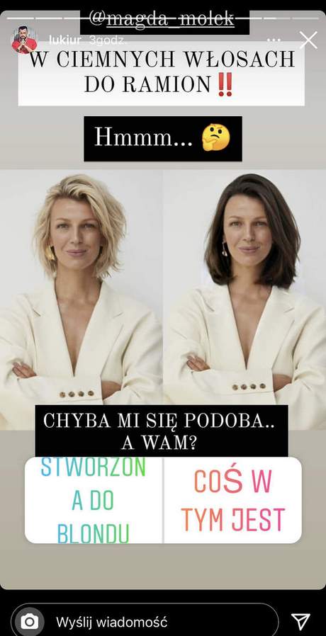 Fryzura magdy mołek 2022