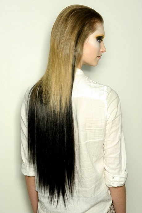 Fryzury cieniowane długie włosy