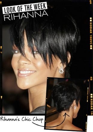Rihanna fryzura