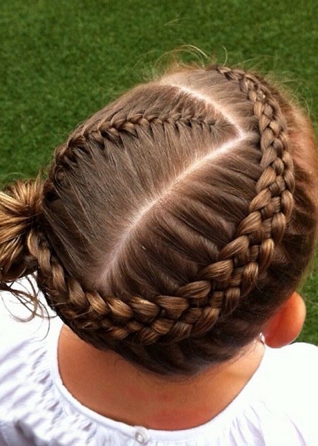 Koszyczek fryzura dla dziewczynki