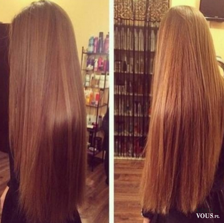 Długie proste włosy