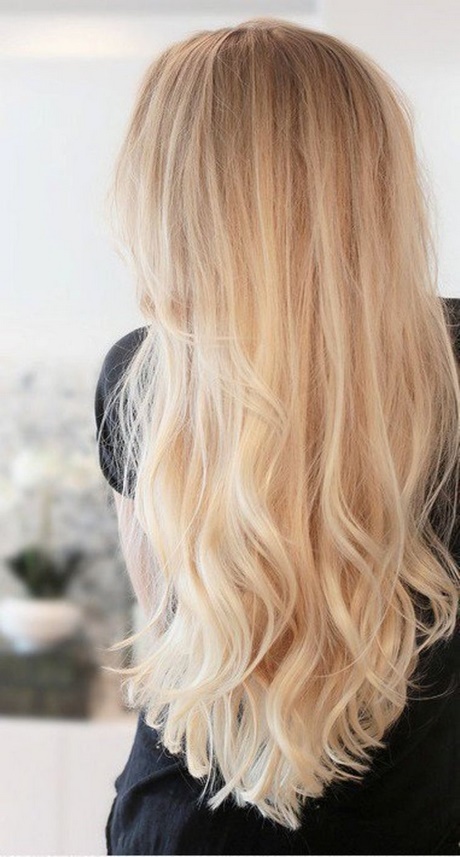 Włosy blond długie
