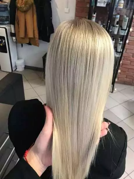 Włosy blond pasemka galeria