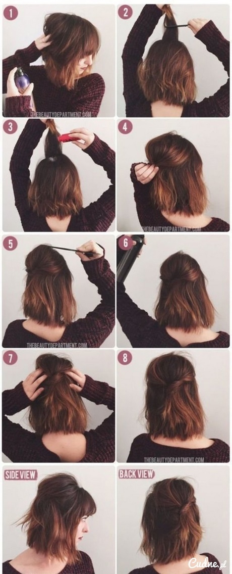 Jak upiąć włosy do ramion krok po kroku