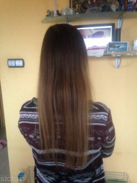 Długie rzadkie włosy