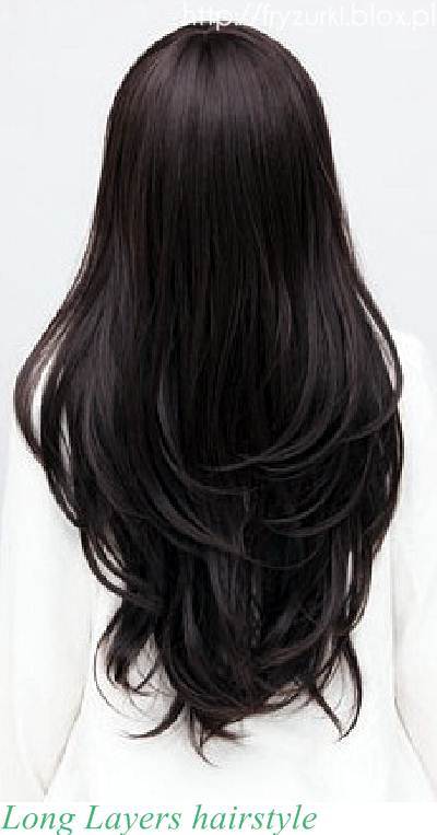 Długie włosy cieniowane z przodu